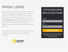 Tablet Screenshot of cathydoesloans.com